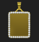 Diamond Square Picture Pendant